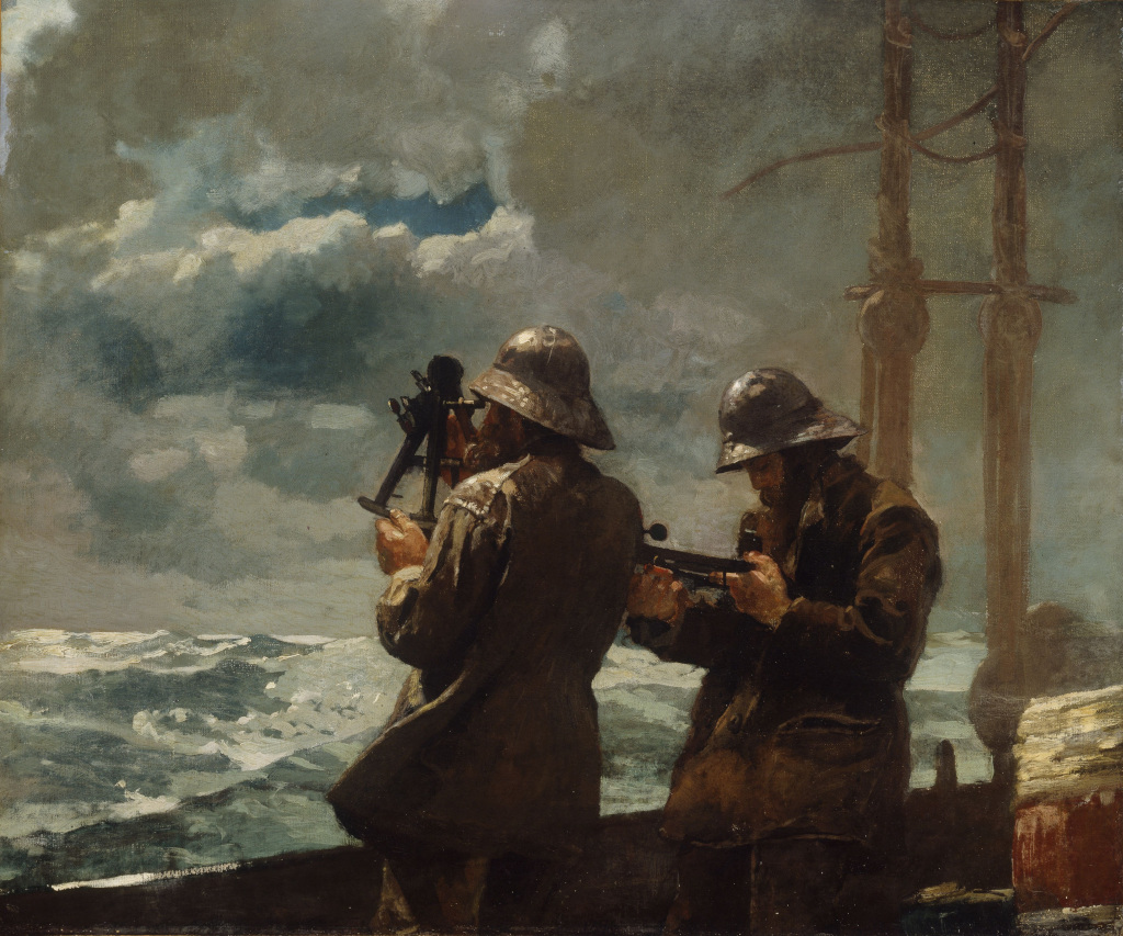 Eight Bells in Detail Winslow Homer